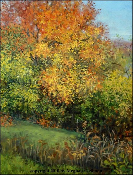 Original Oil Painting - Autumn in Reading