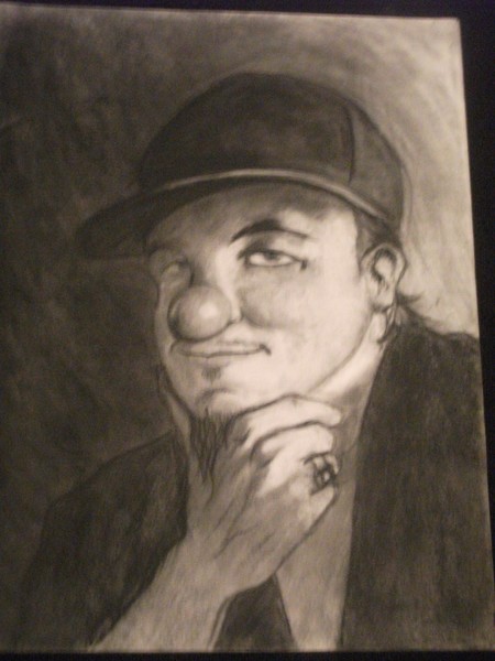 self portrait of a clown