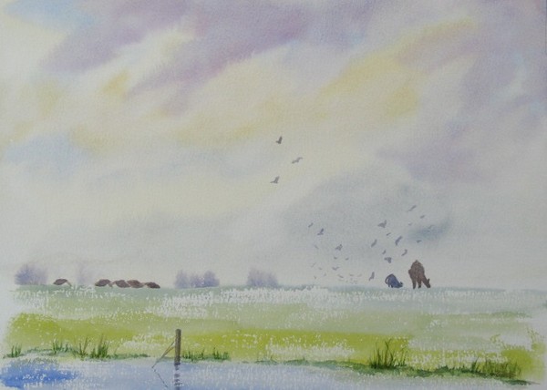 watercolor landscape 679
