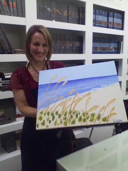 Lisa's First Painting