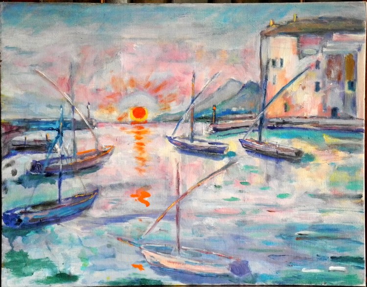 STUDIO  : IMPRESSIONE PORTO DI CAMOGLI