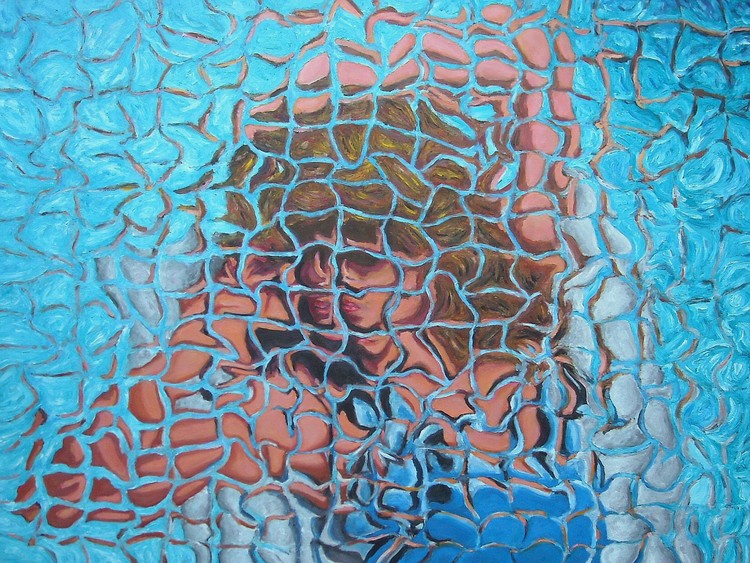 Donna in piscina (woman in swimming pool)
