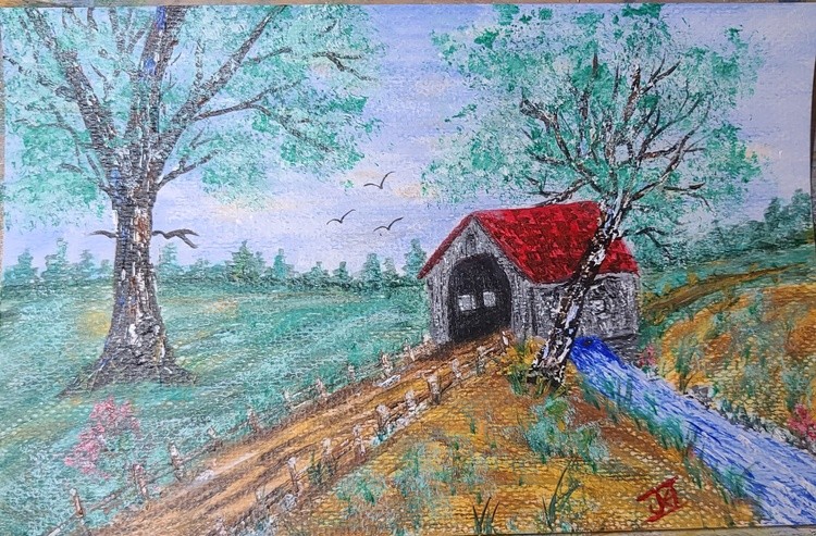 ACRYLIC ON WATERCOLOR PAPER