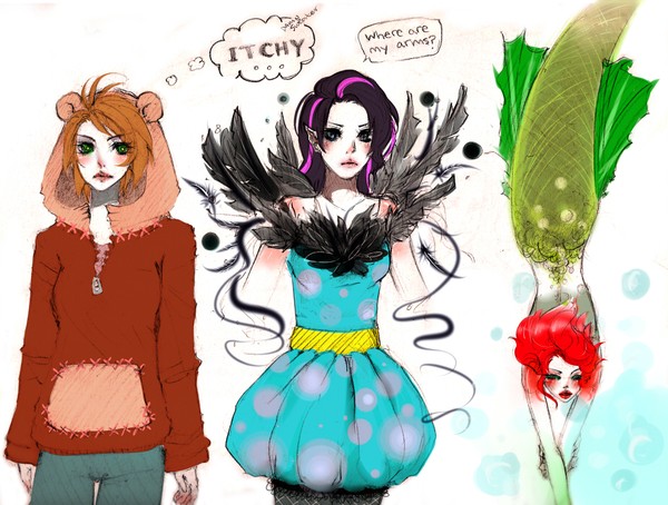 3 Girls sketch