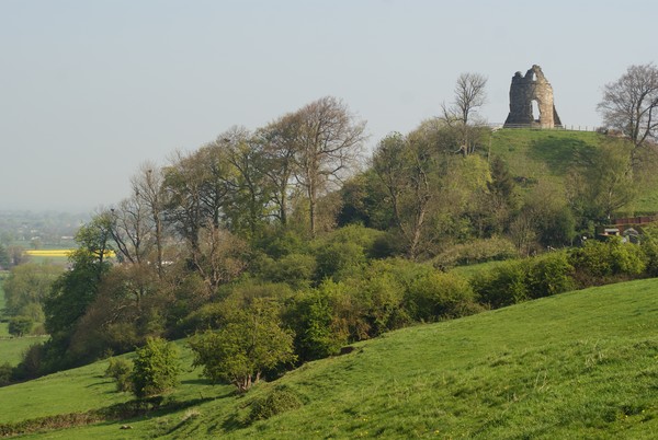 across the fields at tutbury