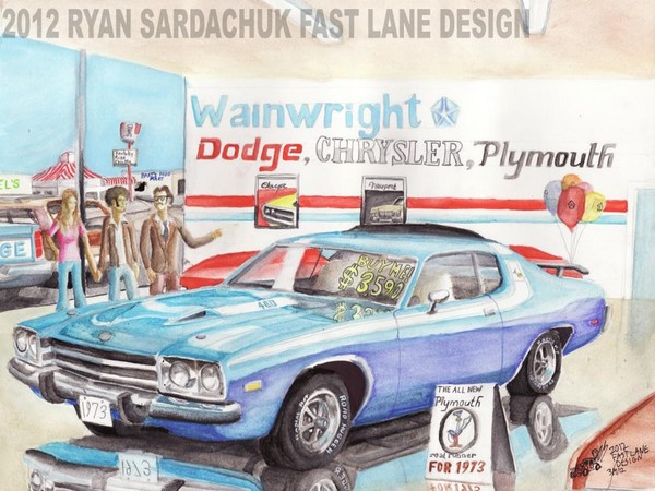 Brand New, Petty Blue, 1973 Plymouth Roadrunner