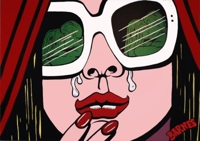 Glasses 2 acrilico sobre lienzo 105 x 150 cm