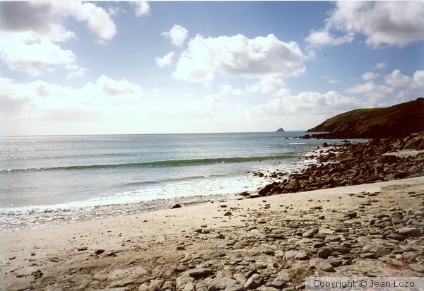 Penzance Seashore  St Michael Mount in the distanc