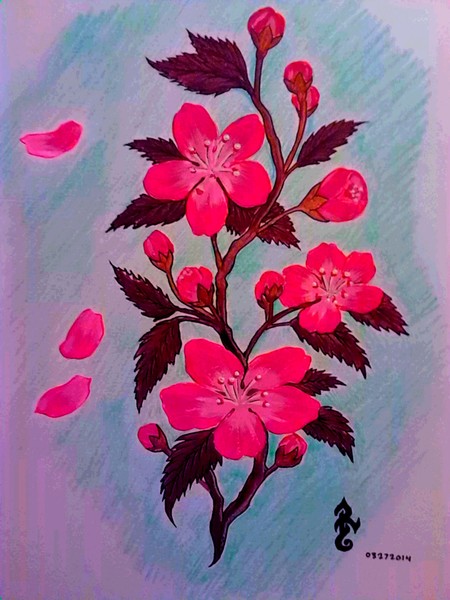 Cherry Blossom Acyrlic
