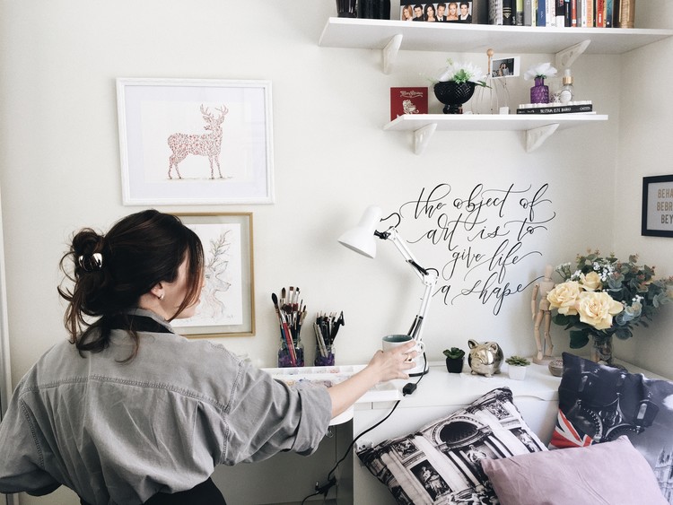Calligraphy wall