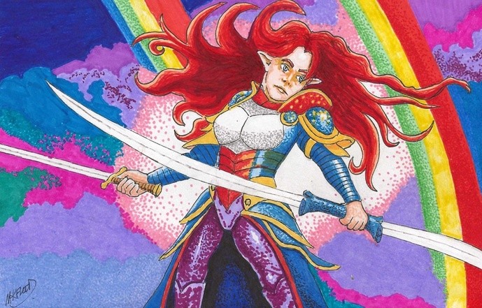 Rainbow Elvin Warrior