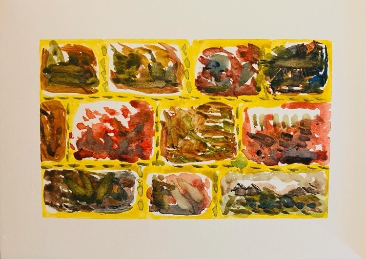 abstractart art watercolor aqwarelleart  smallscalepainting ayalaaroyoart  experimenting is fun