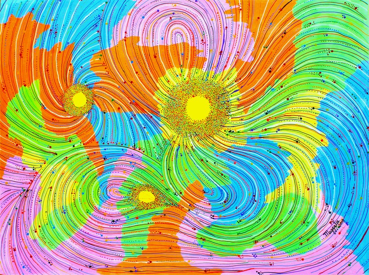 Fluid acrylic original