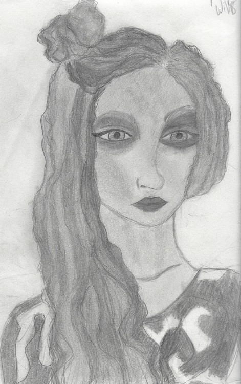 Self Portrait as Tim Burton character