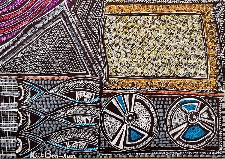abstract art israel paintings mirit ben nun