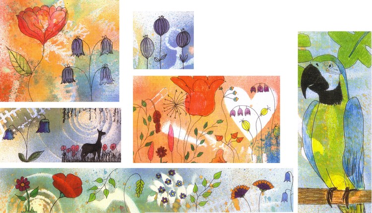 Group 15 - composite of recent mixed media work