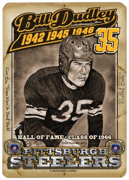 HALL OF FAMER--STEELER, BILL DUDLEY