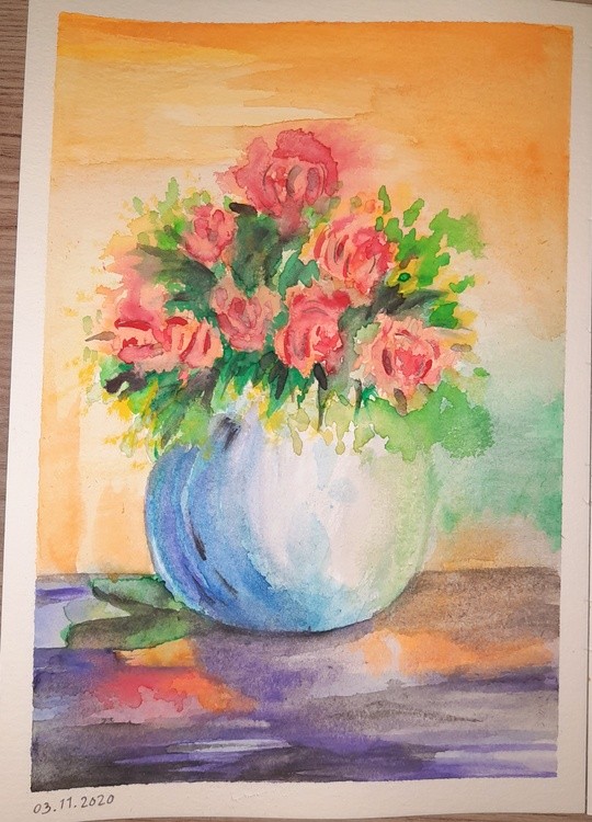 Vase of flowers