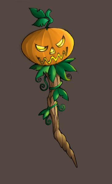 Magical Pumpkin Staff