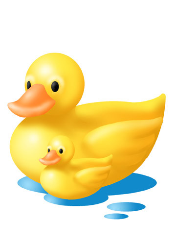 Duckies Greeting Card