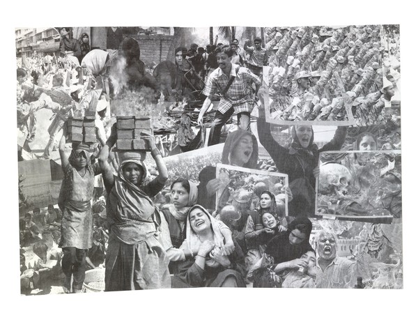 Newspaper collage/Global Strife #1