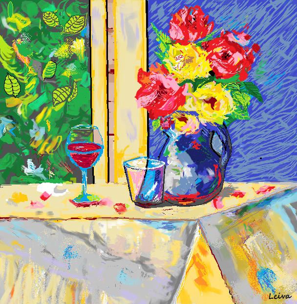 Wine & Flowers
