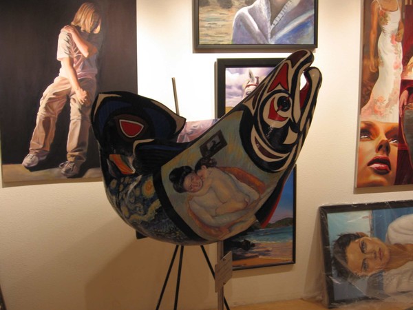 Painting on a Salmon