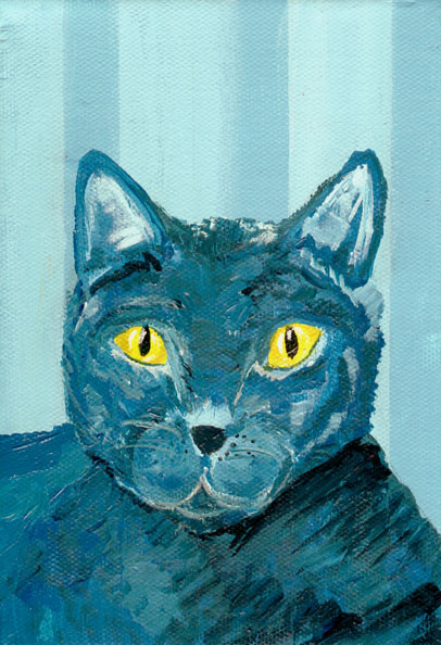 Blue Green Cat