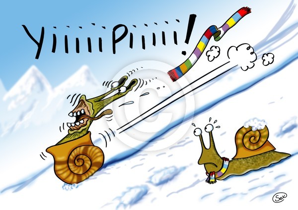 caracol nieve