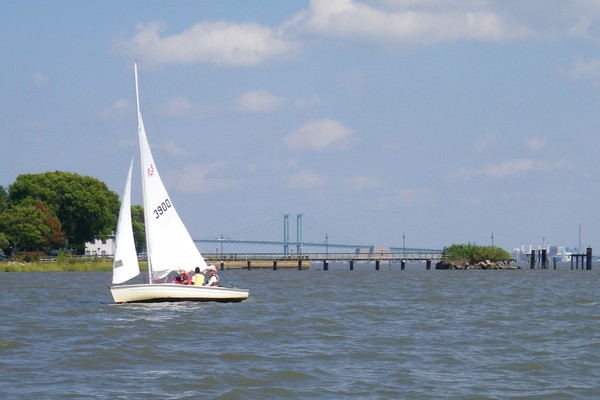 Sailboat and DE Memorial Bridge