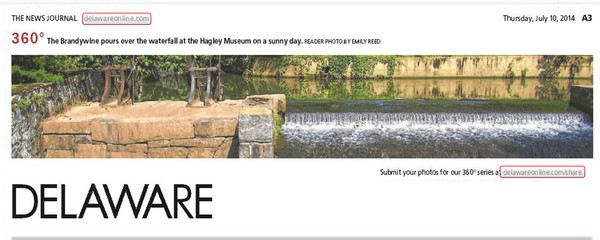177th News Journal Panorama-Hagley Waterfall