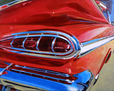 Red Impala Tailfin
