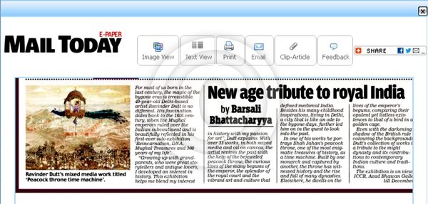 ICCR Mail Today Times of India Ravinder Dutt