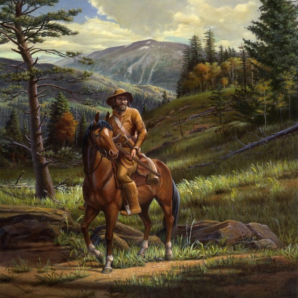 Jim Bridger - Mountain Man - Square Format Art