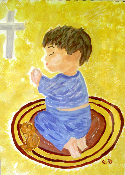 Child in prayer