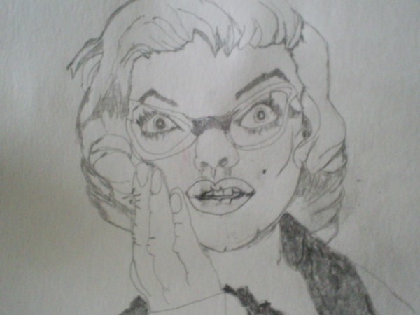 marilyn monroe drawing