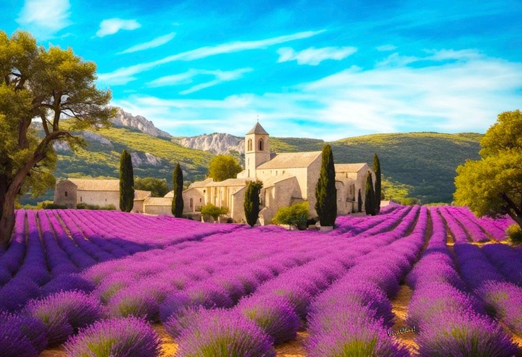 Interpretation of an Abbey of Provence