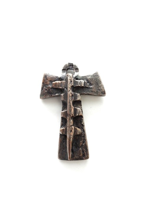 Bronze Power of Tau Cross Jesus .weapon to fights  with Globalism evil  .Tau Cross for  men knight w