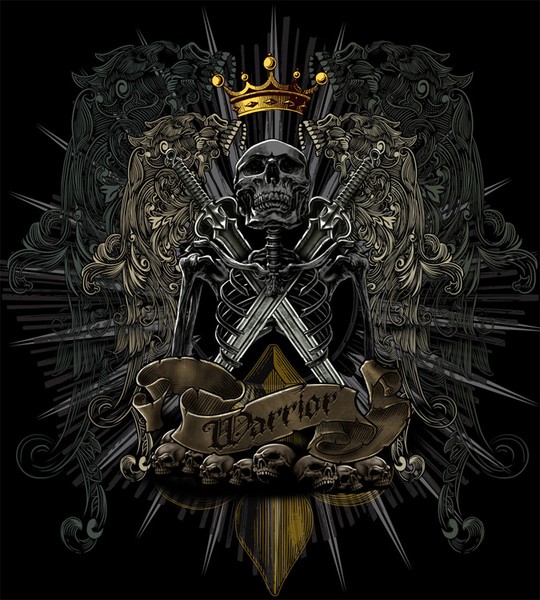 Warrior Skull by Oblivion-design on DeviantArt