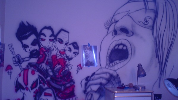 another section of wall mural