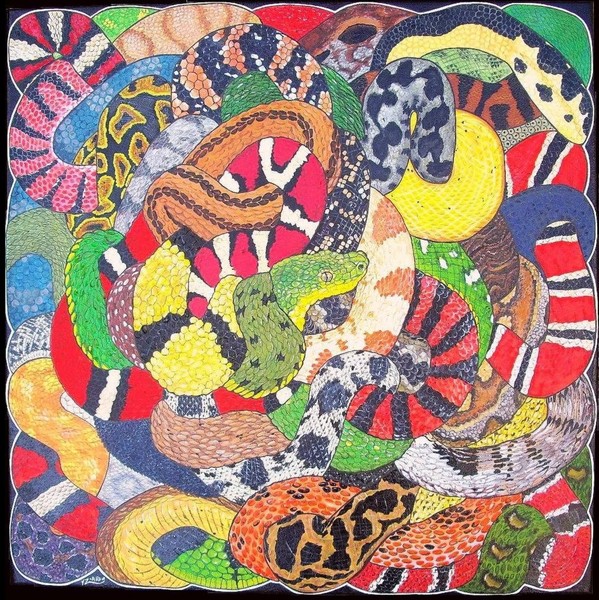 Polychromatic ophidians