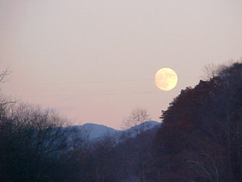 Sun set over the Mountains