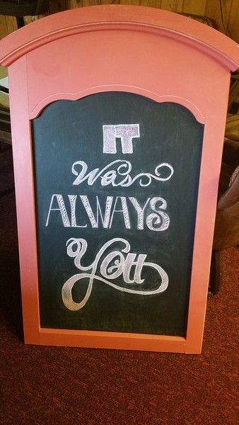 wedding chalkboard