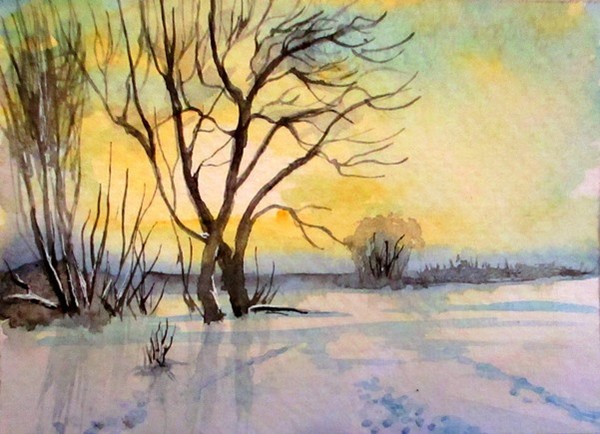 Winter sunset