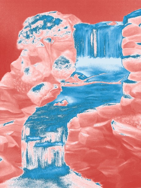 Cascading Waterfalls digital effect 2