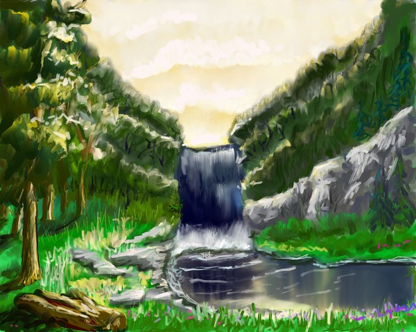 Sun rise at the Falls