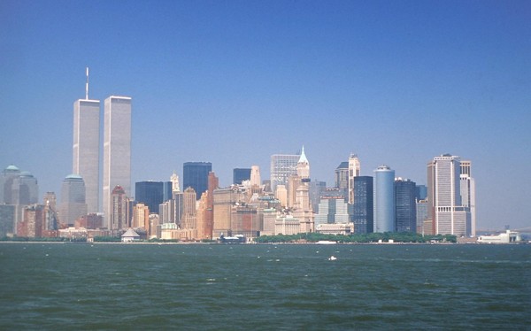 Southern Manhattan from Harbor - June 1999