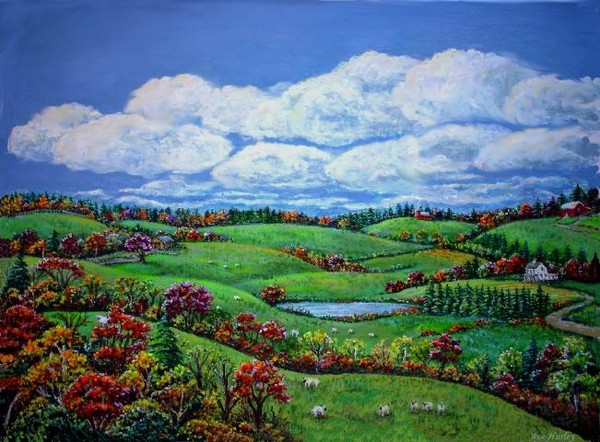 Sheep In the Meadow -original revised