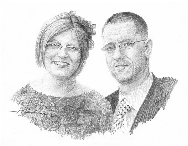 UK couple drawing mike theuer