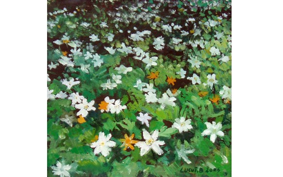 white flowers